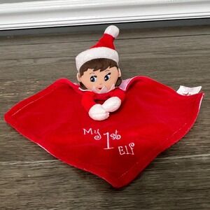 Elf On The Shelf Girl My 1st Elf Baby Security Blanket Lovey